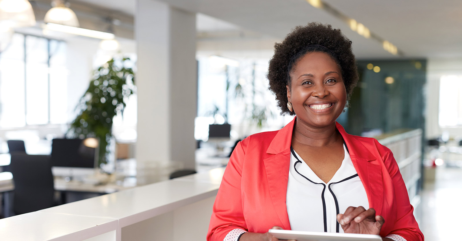 Woman inside an office
