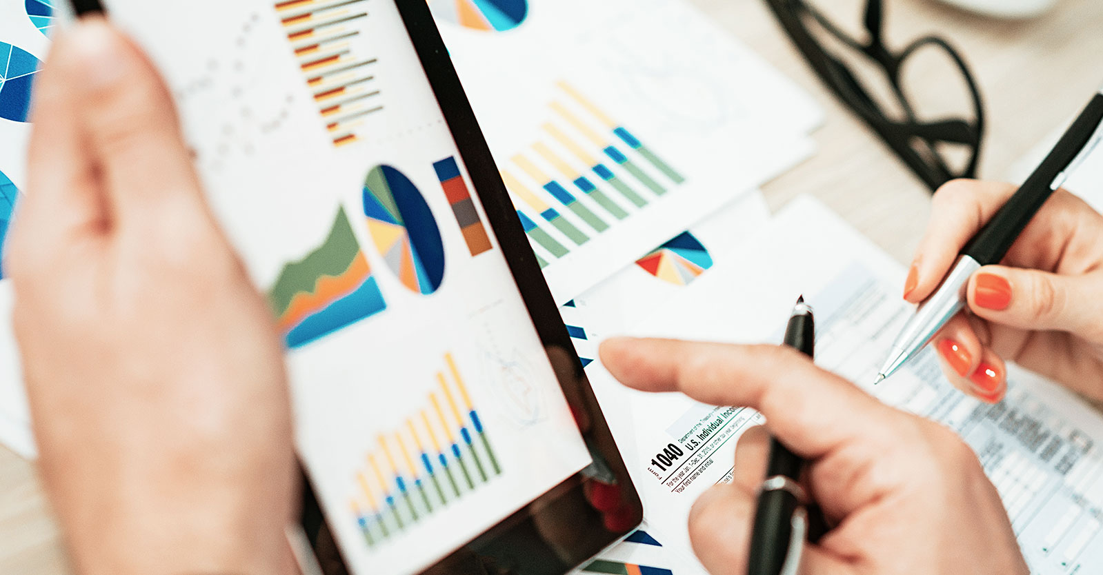 Charts in a report