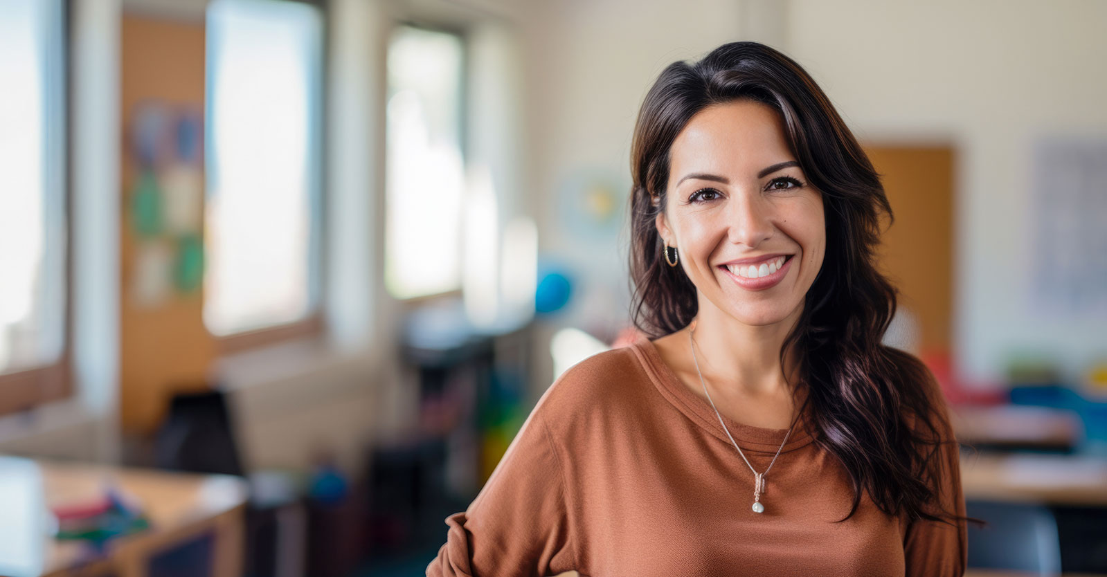 Teacher in a classroom