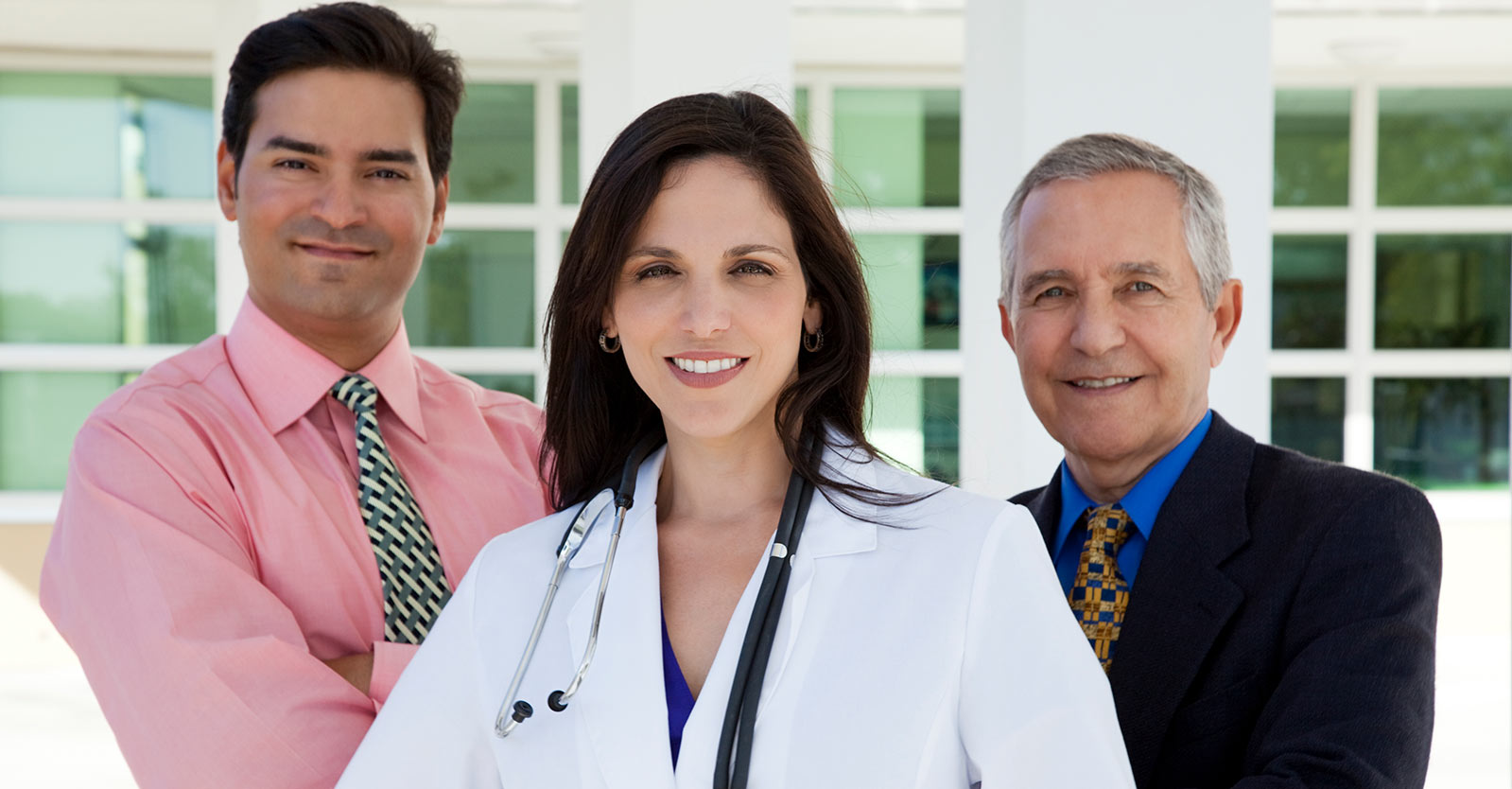 Medical professionals standing together