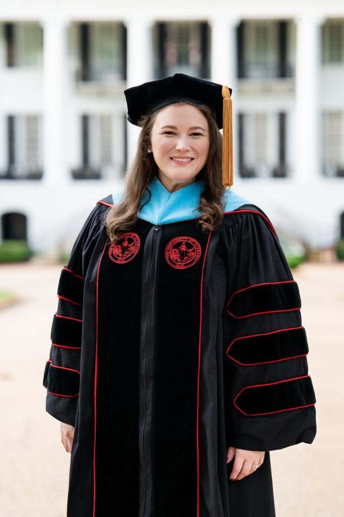 Chelsea Fancher, EdD graduation photo