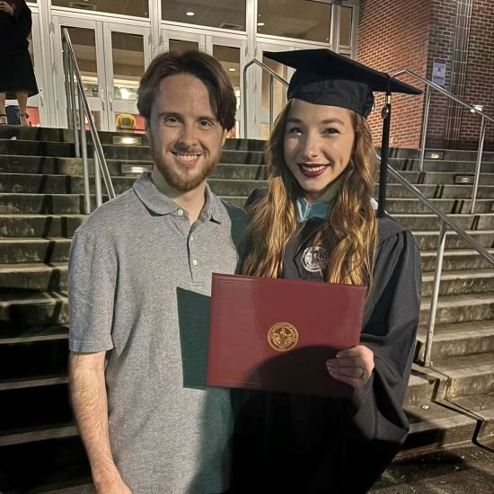 Savannah Fisher at graduation