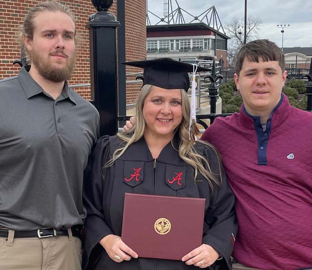 Dawn Stephens with her sons