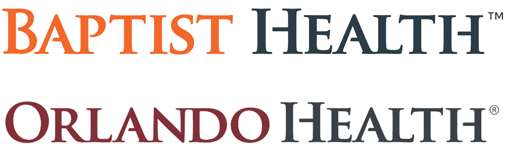 Baptist Health and Orlando Health Logos